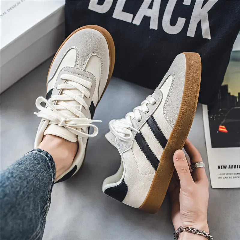 Zapatillas Casuales Retro para Hombre – Ligeras, Transpirables, con Cordones