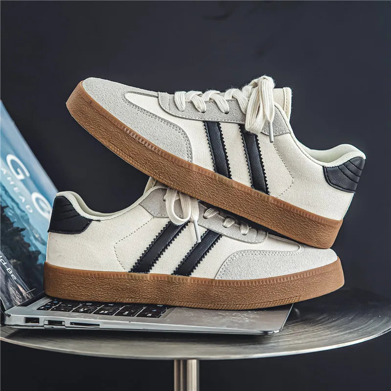 Zapatillas Casuales Retro para Hombre – Ligeras, Transpirables, con Cordones