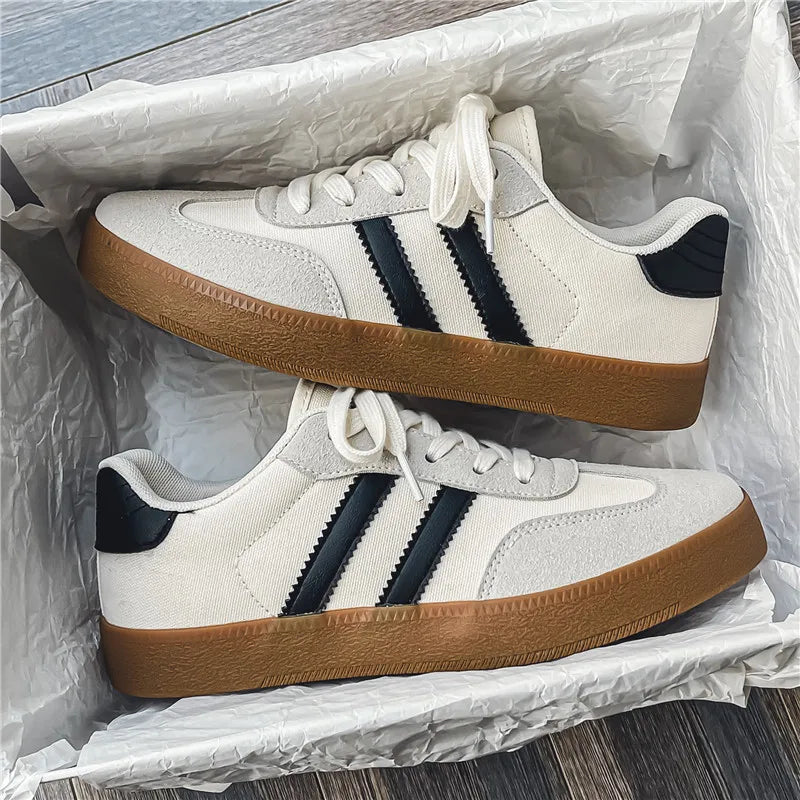 Zapatillas Casuales Retro para Hombre – Ligeras, Transpirables, con Cordones