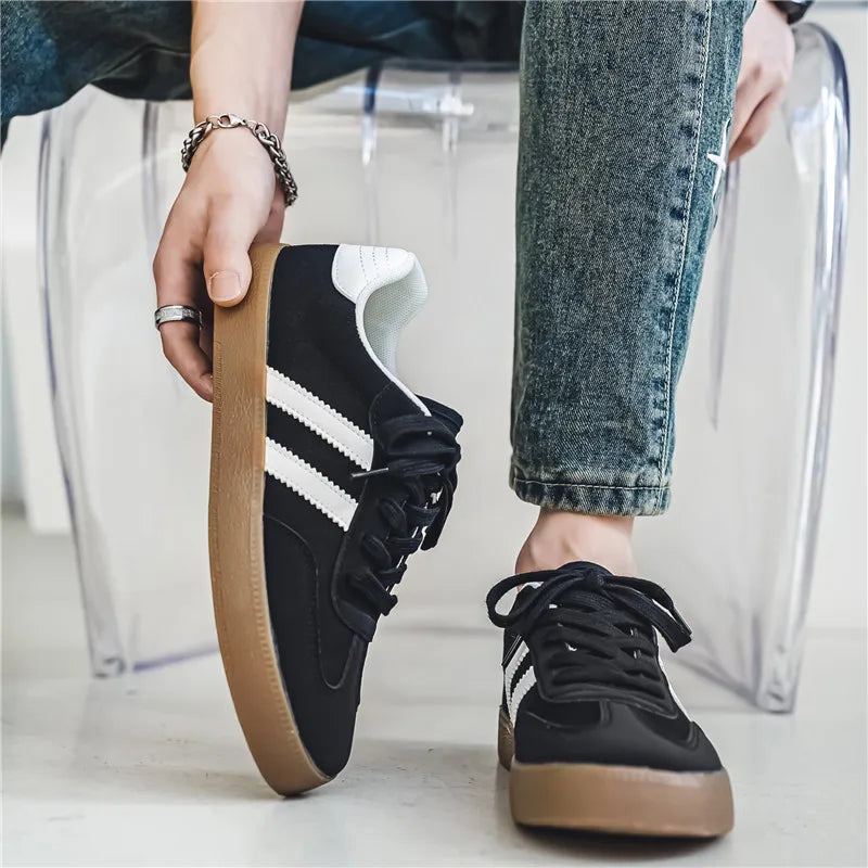 Zapatillas Casuales Retro para Hombre – Ligeras, Transpirables, con Cordones