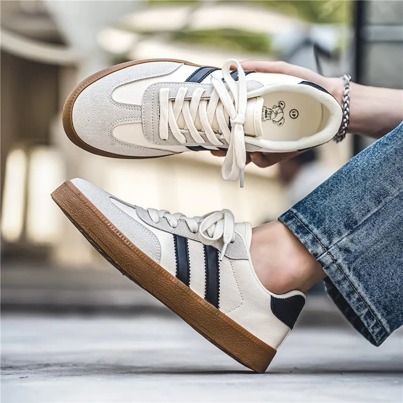 Zapatillas Casuales Retro para Hombre – Ligeras, Transpirables, con Cordones