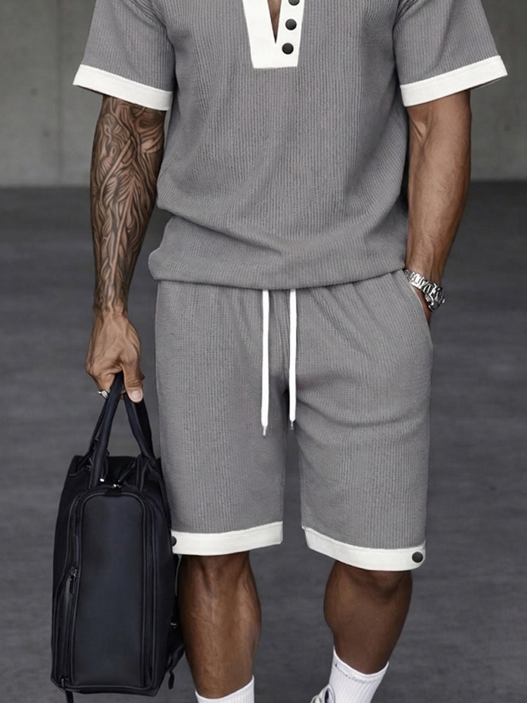 Conjunto Athleisure Moderno con Ribete en Contraste