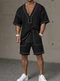 Conjunto Deportivo Holgado con Costura en Contraste