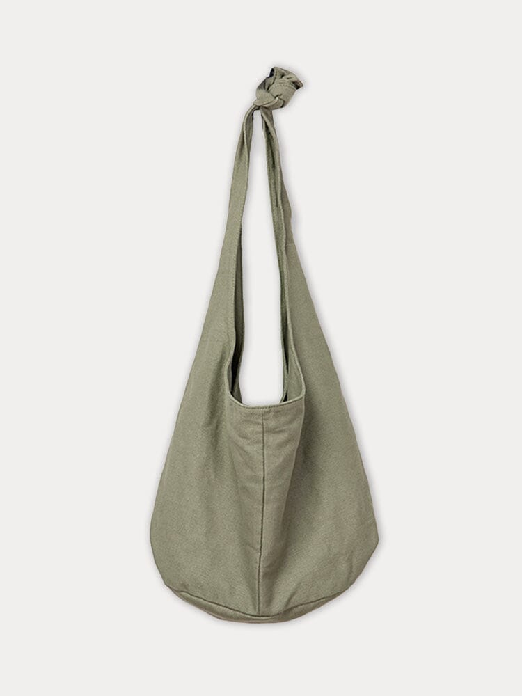 Bolso de Hombro de Lona Simple y Resistente