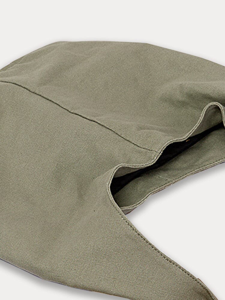 Bolso de Hombro de Lona Simple y Resistente
