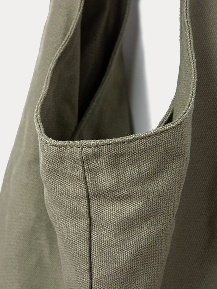 Bolso de Hombro de Lona Simple y Resistente