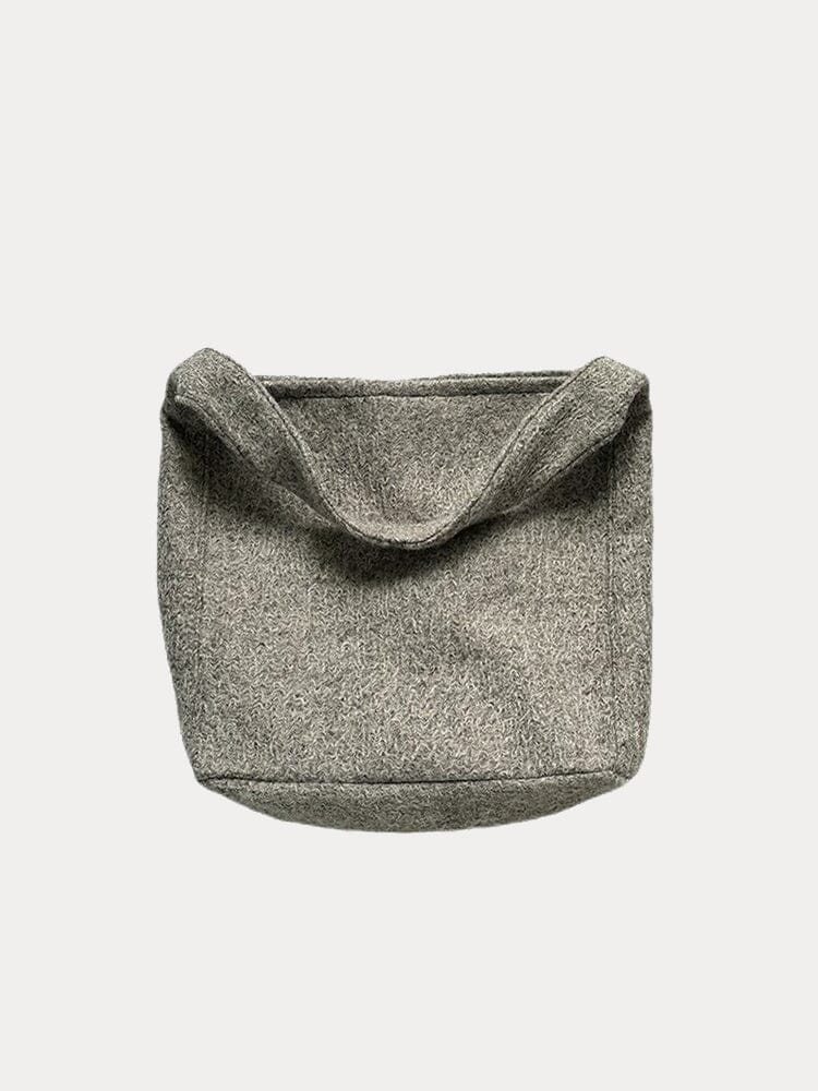 Bolso de Hombro de Lona Tweed Suave