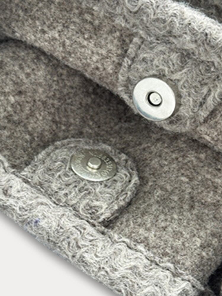 Bolso de Hombro de Lona Tweed Suave