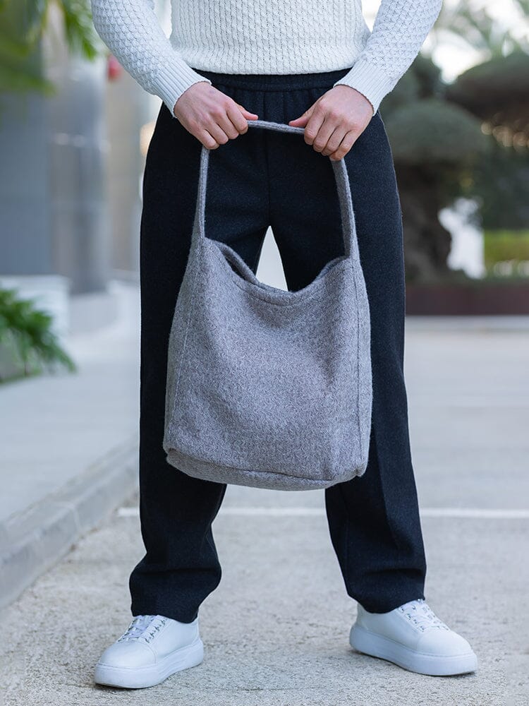 Bolso de Hombro de Lona Tweed Suave