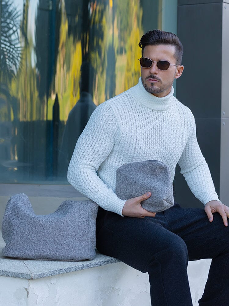 Bolso de Hombro de Lona Tweed Suave