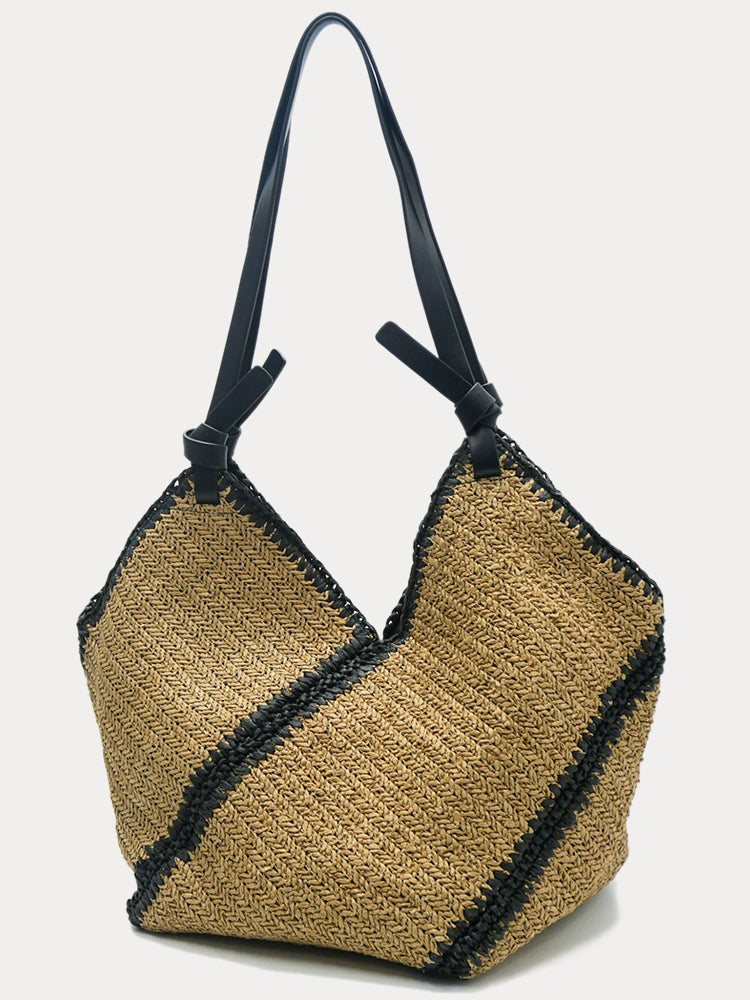 Bolso Tote de Rafia con Gran Capacidad para Vacaciones