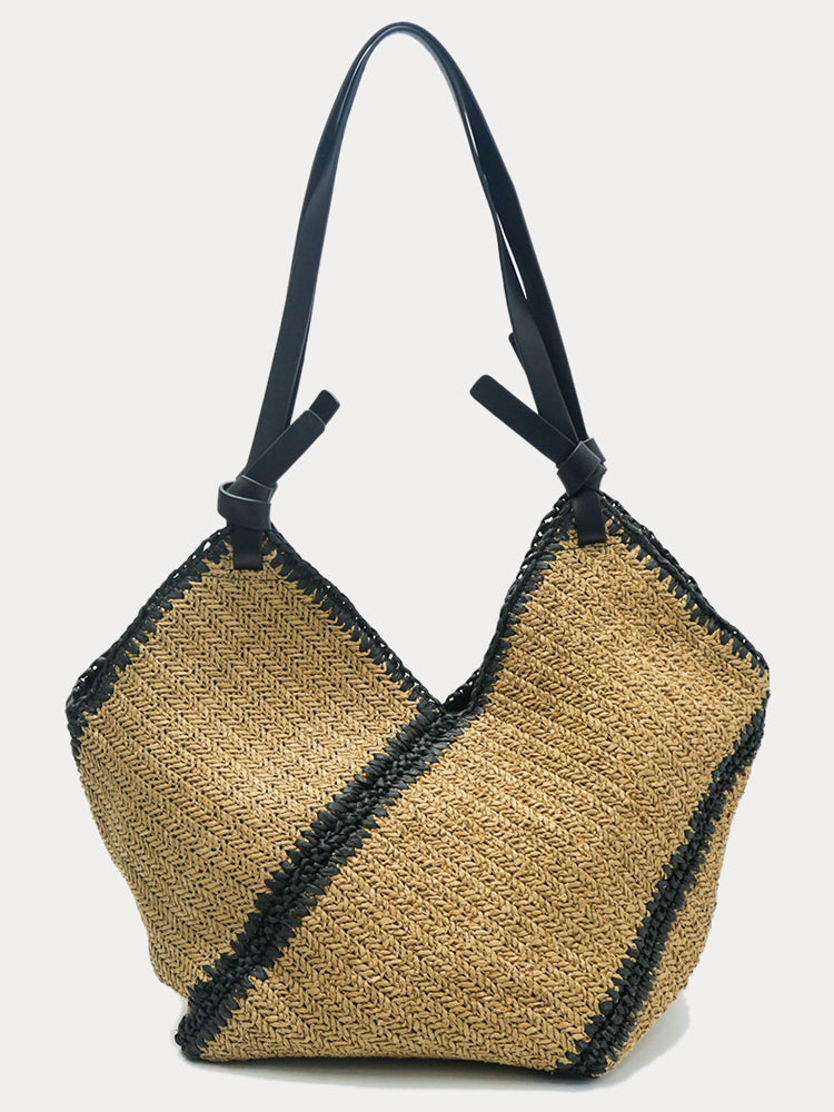 Bolso Tote de Rafia con Gran Capacidad para Vacaciones